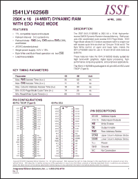 Click here to download IS41LV16256B-35K Datasheet