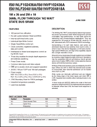 Click here to download IS61NLF204818A-6.5TQ Datasheet