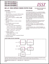 Click here to download IS61WV20488ALL Datasheet