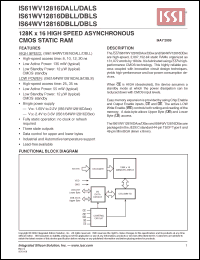 Click here to download IS64WV12816DBLL Datasheet