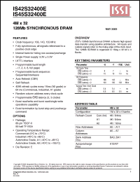 Click here to download IS42S32400E-7BI Datasheet