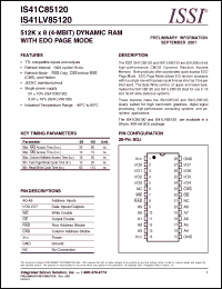 Click here to download IS41LV85120-60K Datasheet