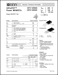 Click here to download IXFX120N25 Datasheet