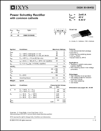 Click here to download DSSK80-0045 Datasheet