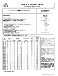 Click here to download 3EZ200D5 Datasheet