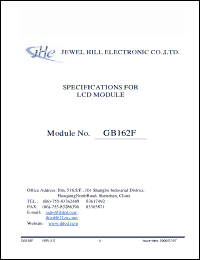 Click here to download GB162FNYBBMLB-V01 Datasheet