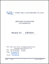 Click here to download GB164ANYABMDA-V01 Datasheet