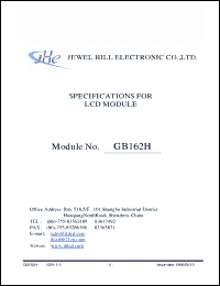 Click here to download GB162HNYBANDA-V00 Datasheet