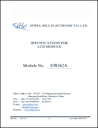 Click here to download GB162ASYABMLB-V01 Datasheet