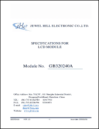 Click here to download GB320240ASGABMUA-V01 Datasheet