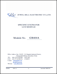 Click here to download GB404ANGBBMUB-V01 Datasheet