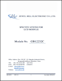 Click here to download GB12232CNYBBNLB-V01 Datasheet