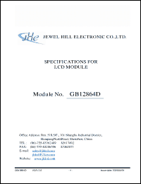 Click here to download GB12864DHYAAMLA-V01 Datasheet