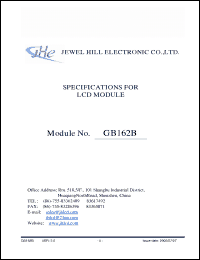 Click here to download GB162BSGBBMUA-V01 Datasheet
