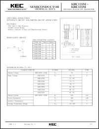 Click here to download KRC121M Datasheet