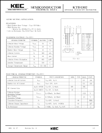 Click here to download KTD1302 Datasheet