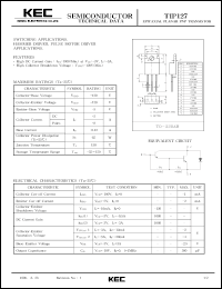 Click here to download TIP127 Datasheet