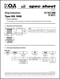 Click here to download KQ1008TTE18N Datasheet