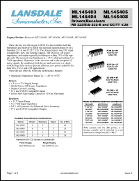 Click here to download ML145403-6P Datasheet