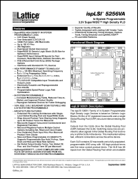 Click here to download ISPLSI5256VA-100LQ208 Datasheet