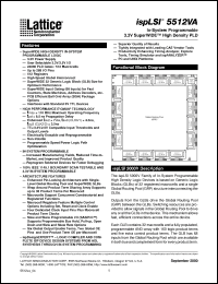 Click here to download ISPLSI5512VA-110LB272 Datasheet