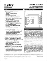 Click here to download ispLSI2032VE-225LB49 Datasheet