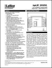 Click here to download ISPLSI2032VL Datasheet