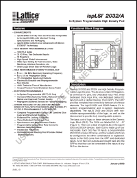 Click here to download ISPLSI2032A-135LJ Datasheet