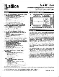 Click here to download ISPLSI1048-50LQI Datasheet