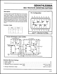 Click here to download GD54LS368AJ Datasheet