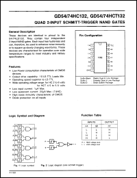 Click here to download GD74HC132J Datasheet