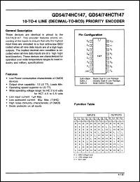 Click here to download GD74HC147 Datasheet