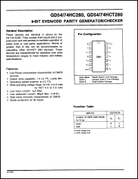 Click here to download GD74HC280J Datasheet