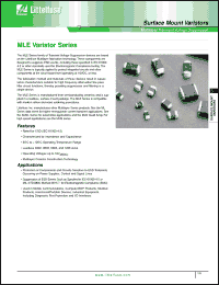 Click here to download V18MLE0603T Datasheet