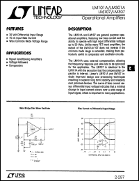 Click here to download LM101A Datasheet