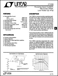 Click here to download LT1008 Datasheet