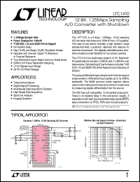 Click here to download LTC1410 Datasheet