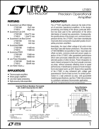 Click here to download LT1001MJ8 Datasheet