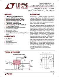 Click here to download LT1767EMS8E-1.8 Datasheet