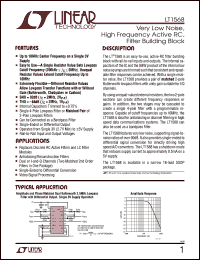 Click here to download LT1568IGN Datasheet