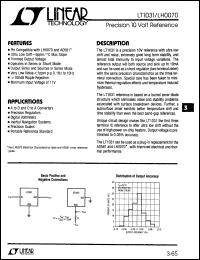 Click here to download LT1031DCH Datasheet