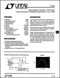 Click here to download LT1102CH Datasheet