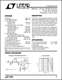 Click here to download LT1213MJ8 Datasheet