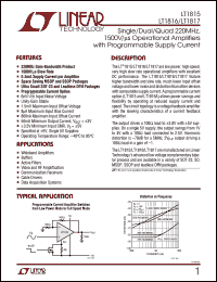 Click here to download LT1815IS8 Datasheet