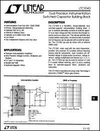 Click here to download LTC1043CN Datasheet