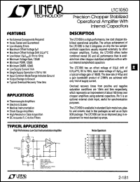 Click here to download LTC1050AM Datasheet