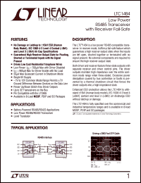 Click here to download LTC1484IN8 Datasheet