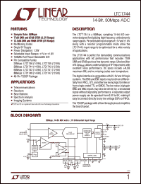 Click here to download LTC1744IFW Datasheet