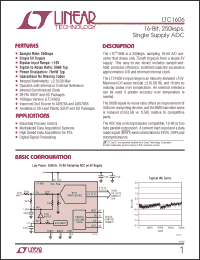 Click here to download LTC1606ISW Datasheet