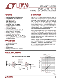 Click here to download LTC6087HDD-TRPBF Datasheet